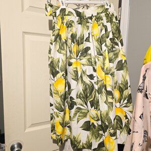 H&M lemon 🍋 print skirt